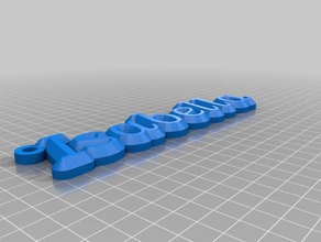 bellakeychain organization customized 3d print model - Mito3D