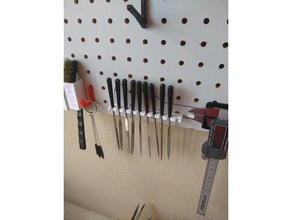 small file pegboard holding rack hobby harbor freight 3d print model - Mito3D