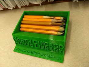 ncpl 35 pencil holder office golf library 3d print model - Mito3D