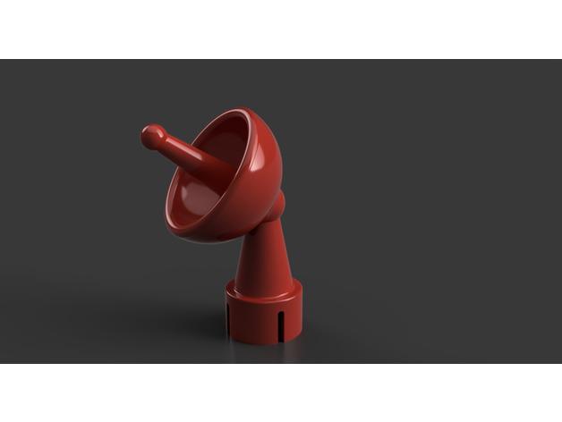 minuscule antenne parabolique indicateur de rotation 3d l'imprimante pièces creality ender 3 amélioration la 3D print model - Mito3D