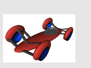 divertido aero-coche de carreras la automoción complejo fresco racer 3d print model - Mito3D