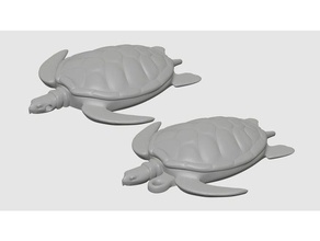 tortuga colgantes llaveros joyería 3d print model - Mito3D