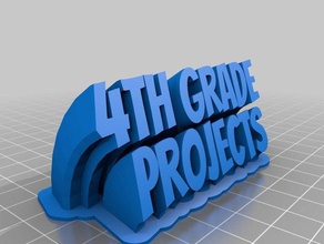 4th grade projects office customized 3d print model - Mito3D