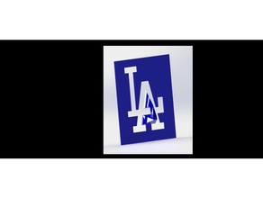 los angeles dodgersstencil arredamento brooklyn dodgers vernice spray stencil 3d print model - Mito3D