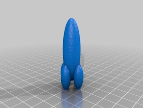 elegante retro de la nave espacial los juguetes juegos diversión scifi 3d print model - Mito3D