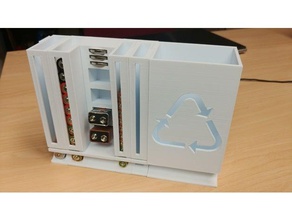 Batterie Halter organizer Organisation 3d print model - Mito3D
