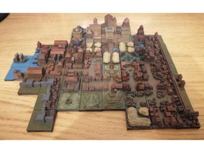 tiny city 2 toys games dd tiles dnd 3d print model - Mito3D