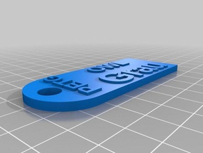 filamento campione tag gufo petg grau 3d la stampante accessori personalizzato 3d print model - Mito3D