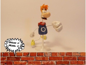 rayman 3d impressão o personagem bonito sonho de modelo a figura divertido nintendo ubisoft jogo vídeo videogame zbrush 3d print model - Mito3D