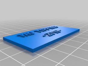 tenso sinais logotipos personalizado 3d print model - Mito3D