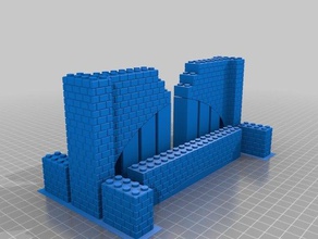 mopb tren tünel lego uyumlu oyuncak oyun aksesuarlar tüneller zug 3d print model - Mito3D
