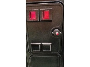 arcade coindoor bloqueio de crédito botão eletrônica 3d print model - Mito3D