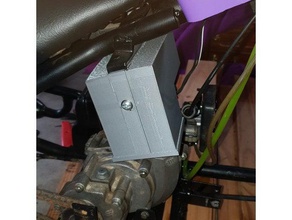 plastics mini chopper automotive air filter battery fuel cap bike mock oil reservoir 3d print model - Mito3D