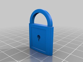 pad lock 3d printing 3d print model - Mito3D