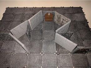 mage knight dungeon diagonal walls toys games dnd tiles dungeons dragons pathfinder rpg 3d print model - Mito3D