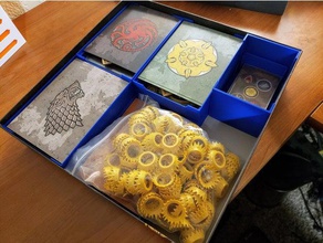 gioco di troni trono spade da tavolo scatola inserti giocattolo accessori 3d print model - Mito3D