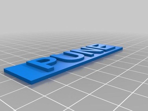 pune labels - Organisation angepasst 3d print model - Mito3D