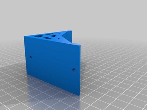 bracket square 70mm organization customized 3d print model - Mito3D