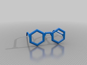 hexa-Brille Mode 3d print model - Mito3D