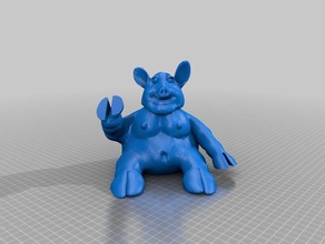fat pig sculptures 3d print model - Mito3D