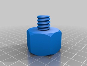 my customized nut job bolt washer threaded rod factory parts 3d print model - Mito3D