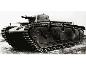 german prototype tank grosstraktor vehicles 172 ww2 3d print model - Mito3D