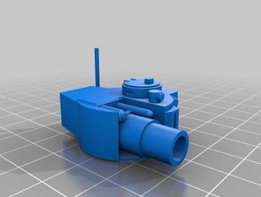 leman russ replacement turret 3d printing 40k death korps krieg imperial guard imperium tank warhammer 3d print model - Mito3D