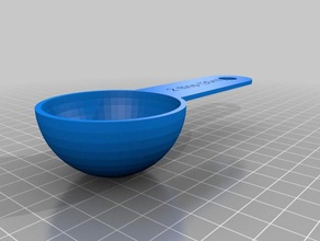 my customized baking measuring spoon kitchen dining 3d print model - Mito3D