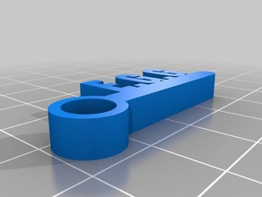 huevo iniciales llaveros personalizado 3d print model - Mito3D
