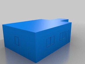 shipping container mansion Haushalt 3d print model - Mito3D