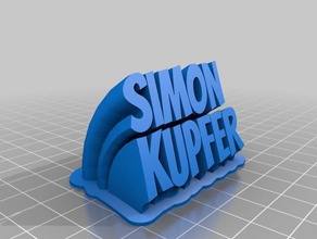 simon office customized 3d print model - Mito3D