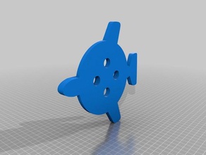 plane button fashion 3d print model - Mito3D