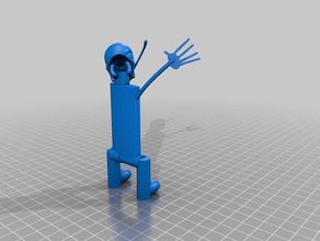dokunduğun iskelet 3d baskı 3d print model - Mito3D