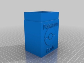 pokemon kartları kutusu oyunlar özelleştirilmiş 3d print model - Mito3D