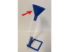 entonnoir despeje tubo essai de ensaio funil biologia entonnoire equipamento laboratório labo laboratoire equipamentos 3d print model - Mito3D