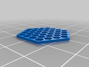 Petek kitaplık openscad diğer kılavuz hex hexagon 3d print model - Mito3D