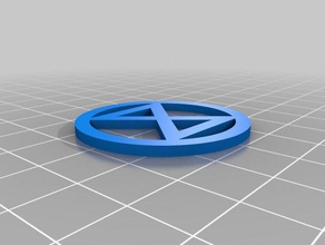 extinction rebellion badge 2 colours coins badges 3d print model - Mito3D