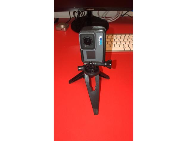 gopro hero 567 vertical frame camera mount 3D print model - Mito3D