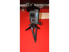 gopro hero 567 del telaio verticale la fotocamera mount 3d print model - Mito3D