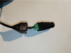 güç jack kapak elektronik kablo tak 3d print model - Mito3D