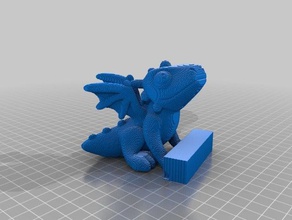 3d slash sittingdragon other 3d print model - Mito3D