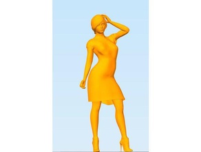 makehuman posé des femmes personnes fille 3d print model - Mito3D