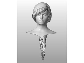 makehuman busto feminino pessoas menina 3d print model - Mito3D