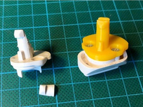 sureflap dualscan replacement knob parts 3d print model - Mito3D
