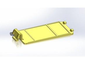 r016f remote cover hitachi beamer - Elektronik Batterie-Abdeckung r007 r016h Fernbedienung 3d print model - Mito3D