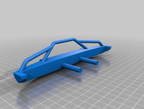 axial bumper scx10ii jeep cherokee rc vehicles scx10 rc4wd car wheel 3d print model - Mito3D