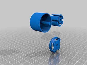 prototipo sin escobillas outrunner motor 3d la impresión pruebas fed 3d print model - Mito3D
