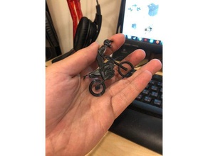 enduro moto key chain keychains 3d print model - Mito3D