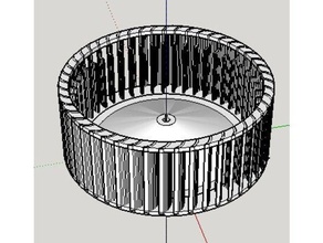 bath fan impeller adaptation broan 683683-c replacement parts 3d print model - Mito3D