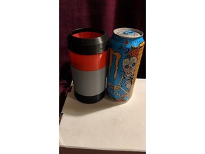 convertible koozie kitchen dining beer coke coozie monster pounder 3d print model - Mito3D